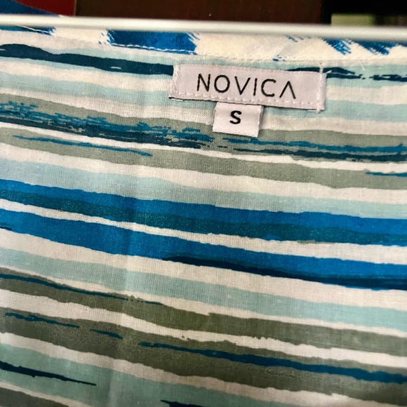 Breezy hi-lo cotton tunic top from fair trade artisans’ collective Novica. EUC - Picture 3 of 3